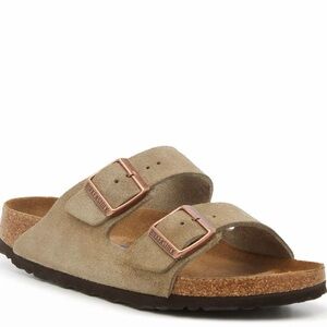 NWOB Birkenstock Arizona Soft Footbed Sandal Beige Taupe - Women's 40